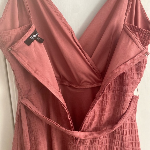 Pink Ruffle Wrap Dress - Picture 6 of 6
